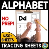 ALPHABET LETTER TRACING WRITING WORKSHEETS PHONICS BEGINNI