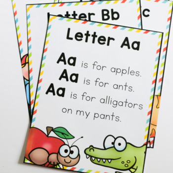 ALPHABET POEMS | COLORING SHEETS | POCKET CHART {NOW I KNOW MY ABC'S}