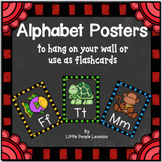 ALPHABET POSTERS/FLASH CARDS with Creative Clips clip-art