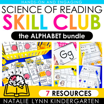 Preview of ALPHABET Science of Reading Skill Club | Worksheets, Digital Slides, Decodables