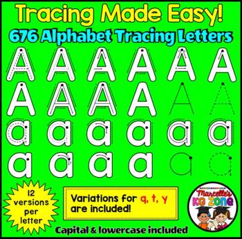 alphabet tracing letters correct letter formation clip