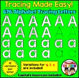 ALPHABET TRACING LETTERS- Correct Letter Formation Clip ar