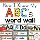 ALPHABET WORD WALL WITH KEYWORD CARDS {NOW I KNOW MY ABC'S}