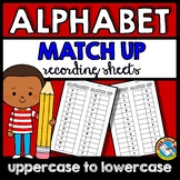 ALPHABET WORKSHEETS A-Z LETTER MATCHING UPPERCASE AND LOWE