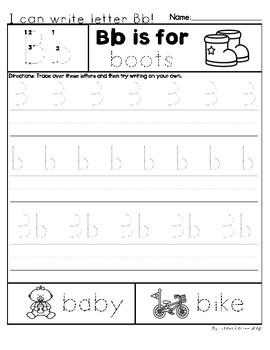 ALPHABET WRITING WORKSHEETS-PRESCHOOL-KINDERGARTEN | TpT