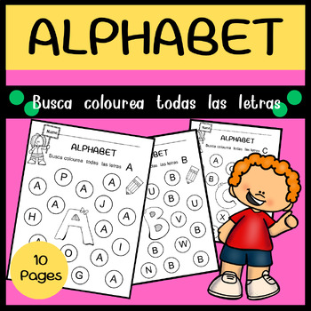 Preview of ALPHABET : colourea todas las  letras