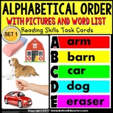 ALPHABETICAL ORDER Picture and Word List ABC Order Task Bo