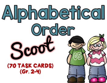 Preview of Alphabetical Order Task Cards