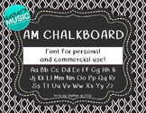 AM Chalkboard Font - Commercial Use