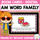 AM Word Family - Boom Cards - Decodable Reader - Interacti