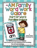 AM Word Family Word Work Galore-Differentiated and Aligned