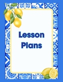 AMALFI/CAPRI: Classroom Decor - Lemon  - Lesson Plan Book 