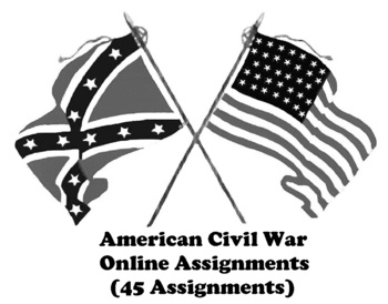 Preview of AMERICAN CIVIL WAR ONLINE  ASSIGNMENT BUNDLE (MICROSOFT WORD)