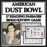 AMERICAN DUST BOWL - Reading Passages and Bingo Review Game