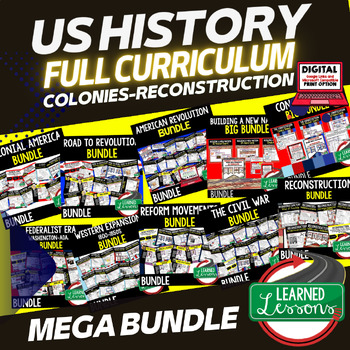 Preview of AMERICAN HISTORY ACTIVITY BUNDLE, Early US History Full Curriculum