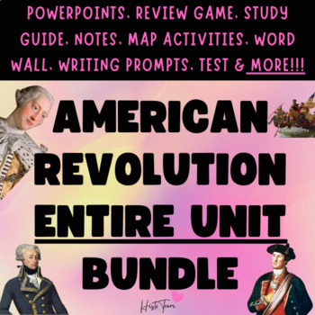 Preview of AMERICAN REVOLUTION BUNDLE PowerPoints, Activities, and MORE!