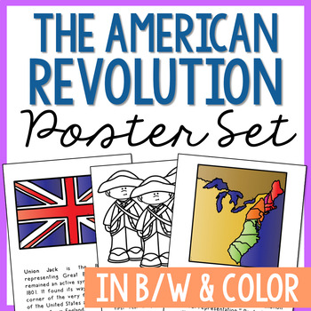 Preview of AMERICAN REVOLUTION Posters | Social Studies Bulletin Board | Activities