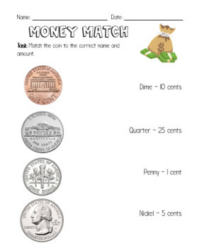 american money math worksheets learning aids 100 editable tpt