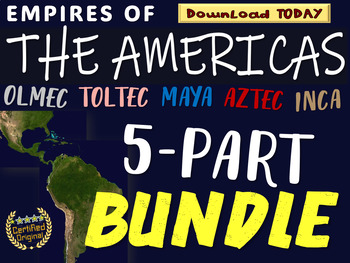 Preview of AMERICAS UNIT (ALL 5 PARTS) epic, engaging 110-slide PPT bundle