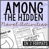 AMONG THE HIDDEN Novel Study Unit Activities | Book Report