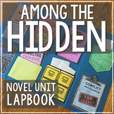 AMONG THE HIDDEN Novel Unit Study | Interactive Notebook o