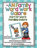 AN Word Family Word Work Galore-Differentiated and Aligned