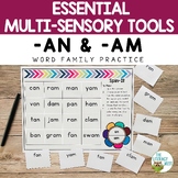 Word Family: AN AM | Multisensory Practice Activities Lite