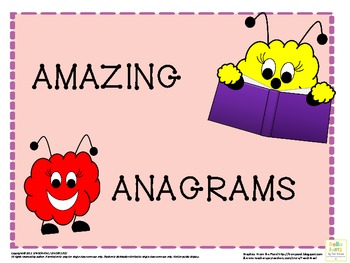 Preview of ANAGRAMS WORKSHEET PACK