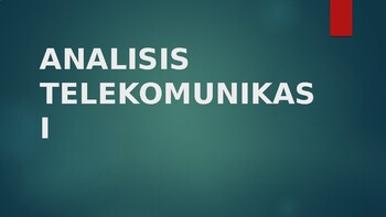 Preview of ANALISIS TELEKOMUNIKASI