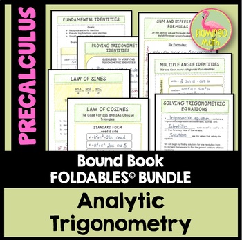 Preview of Analytic Trigonometry FOLDABLES™ (PreCalculus - Unit 5)