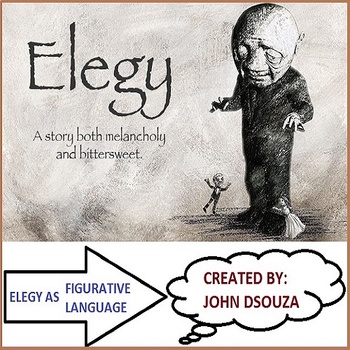 Preview of ELEGY POEM ANALYSIS LESSON AND RESOURCES