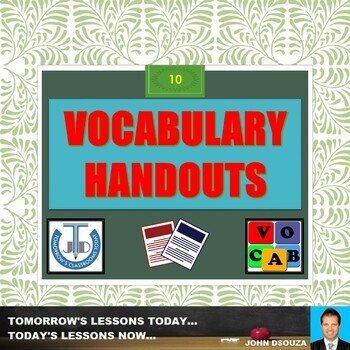 Preview of VOCABULARY - SCAFFOLDING NOTES - BUNDLE