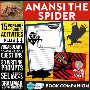 Preview of ANANSI THE SPIDER activities READING COMPREHENSION - Book Companion read aloud