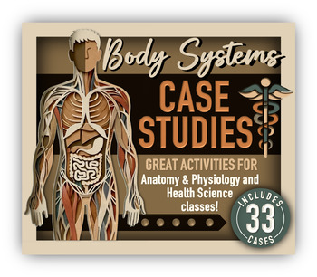 Preview of ANATOMY/PHYSIOLOGY MEDICAL CASE STUDIES- 3 per system- 33 TOTAL!!