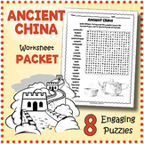 ANCIENT CHINA  Word Search Puzzle Worksheet Activity