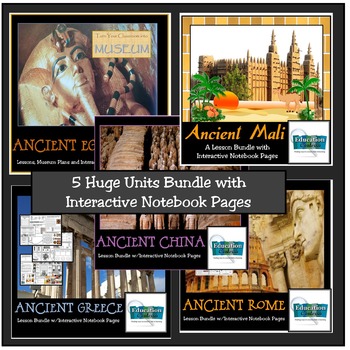 Preview of ANCIENT CIVILIZATION UNITS BUNDLE: Rome, Greece, Egypt, Mali, China