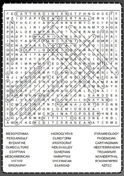 ANCIENT CIVILIZATIONS Word Search Puzzle Activity Worksheets Morning Work   Original 10689396 3 