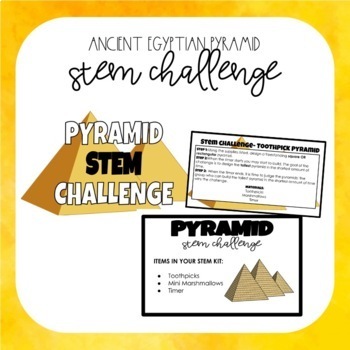 Preview of ANCIENT EGYPTIAN PYRAMID STEM CHALLENGE - DIGITAL LEARNING