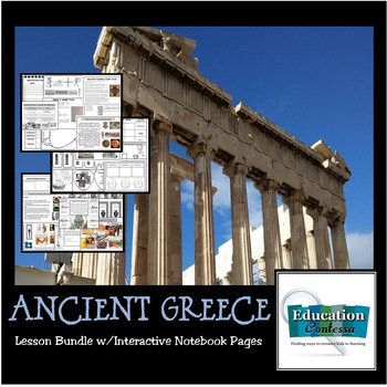 Preview of ANCIENT GREECE:  It's all Greek to me - activities and interactive notes