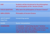 ANCIENT GREECE PHILOSOPHY POWERPOINT