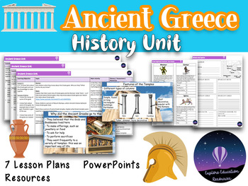 ANCIENT GREEKS Unit - 8 Lessons by Explore Education Resources | TPT