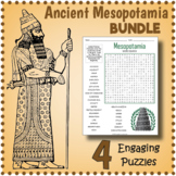 ANCIENT MESOPOTAMIA - Word Search & Crossword Worksheet Ac