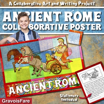 Preview of ANCIENT ROME ACTIVITY — Collaborative Poster Project and Writing Activity