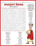 (4th, 5th, 6th, 7th Grade) ANCIENT ROME Word Search Puzzle