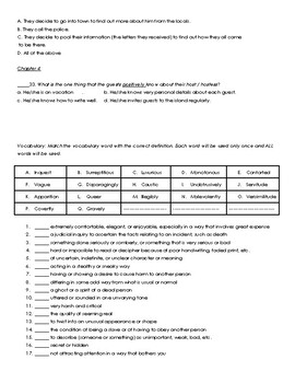 And Then There Were None Chapters 3 and 4 Comprehension Quiz