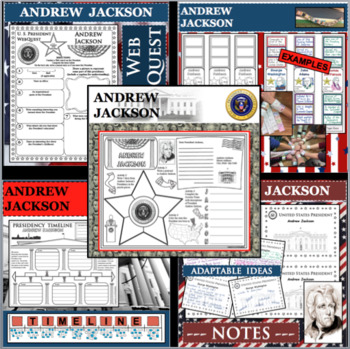 Preview of ANDREW JACKSON U.S. PRESIDENT BUNDLE Differentiated Research Project Biography