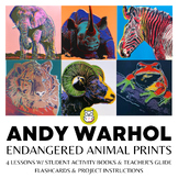ANDY WARHOL ENDANGERED ANIMAL ART PROJECT, ACTIVITY BOOK &