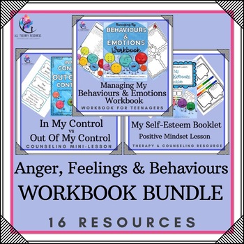 Preview of ANGER MANAGEMENT BUNDLE - SCHOOL COUNSELOR RESOURCES