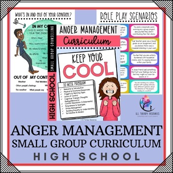 Preview of ANGER MANAGEMENT Small Group Counseling Activities Curriculum