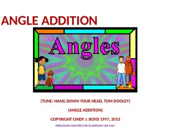 Preview of ANGLE ADDITION SONG